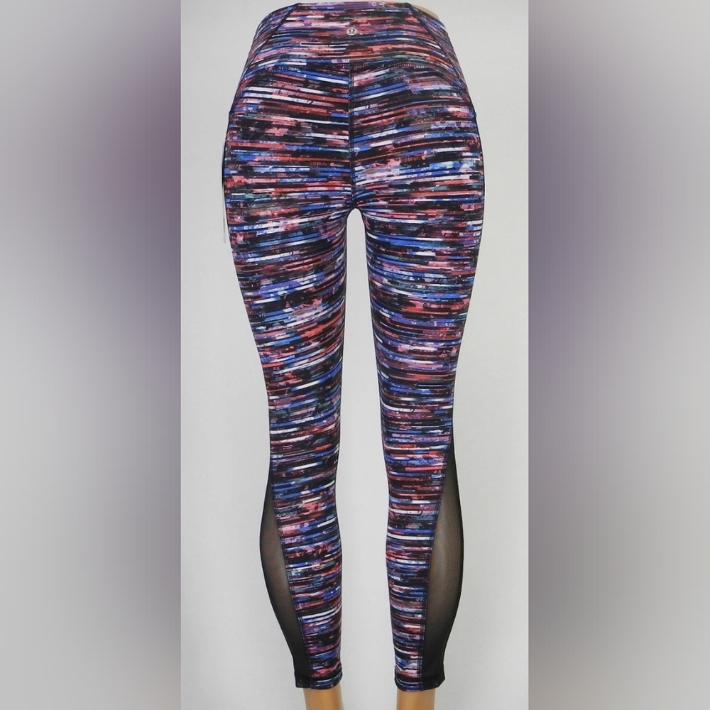 Lululemon Fast & Free 7/8 Tight II *Nulux 25"Hinshu Alpine Size 4